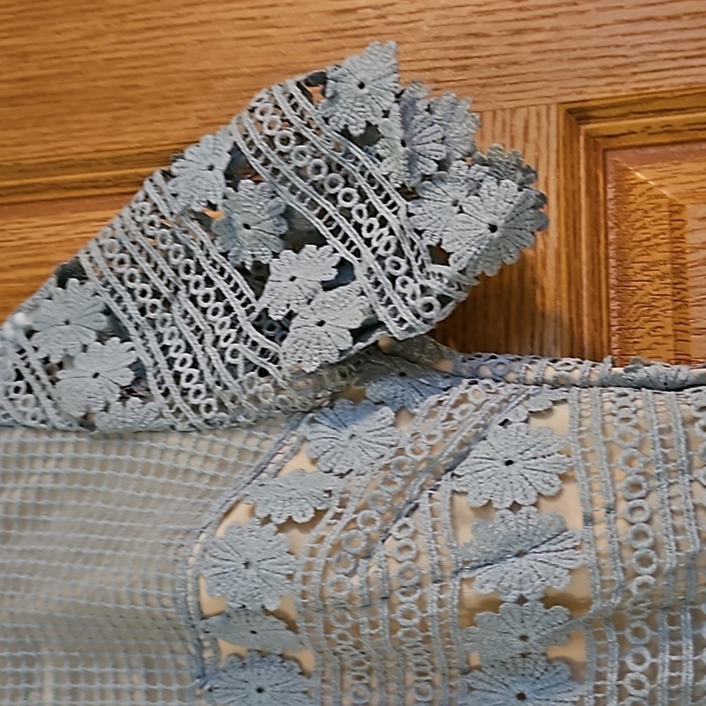 NWT Stunning Glory Connection Gemma Midi Lace Overlay Dress Sz. L Fits Like M - Picture 6 of 15
